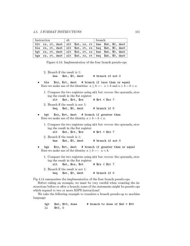 Computer Organization with MIPS - Page 161
